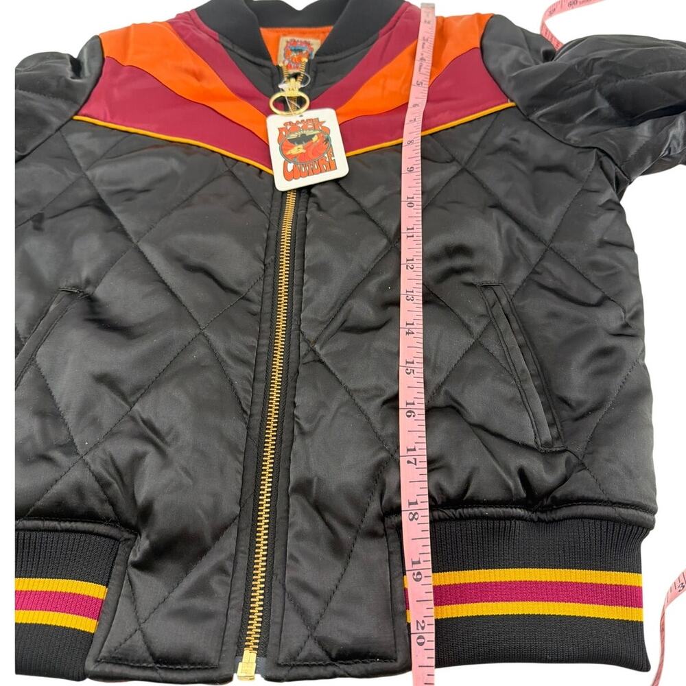 Classic Rock Couture Women's Black Rising Sun Bomber Jacket Size XS - Picture 8 of 10